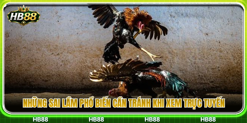Kinh Nghiệm Xem Đá Gà HB88 Không Chọn Kèo Theo Cảm Xúc 4 Các lỗi nhận định cơ bản cần né khi xem livestream